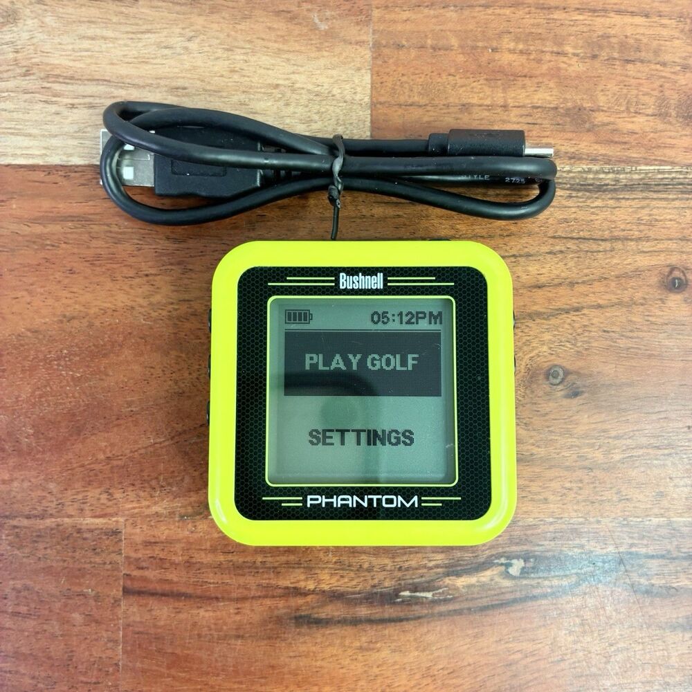 Bushnell Phantom GPS Golf Rangefinder Yellow Green BITE U Magnet Works *READ*